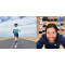 Mike Wardian running down an empty interstate in Nevada.