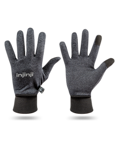 Front and Back of Injinji Men's Lightweight Running Gloves
