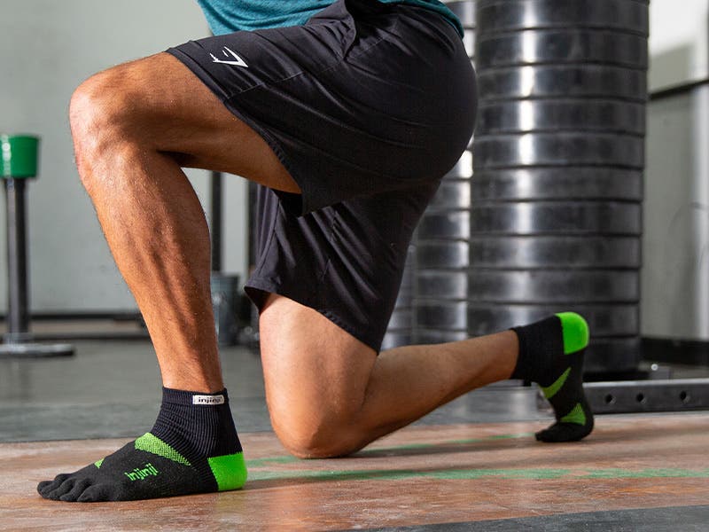 New Trainer Toesock in Lime