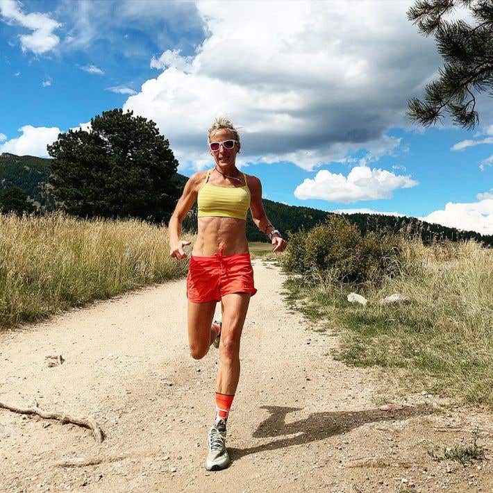 Team Injinji athlete Zachary Bates at Ultra Trail du Mont Blanc race.