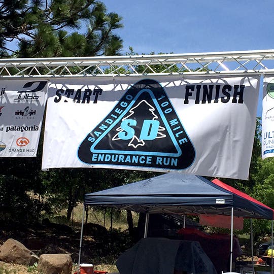 The Start and Finish Line at the SD100 Endurance Event. 
