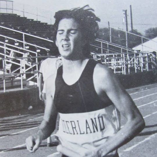 A Young Dave Dial Running