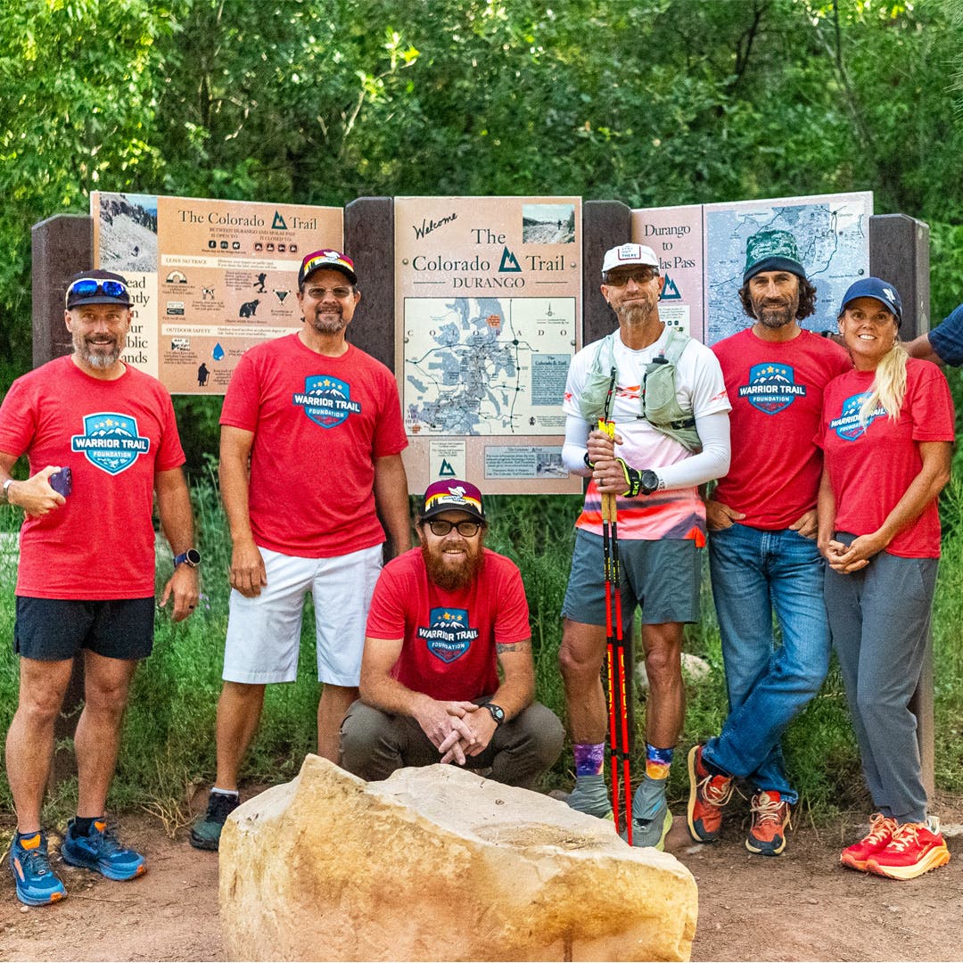 Jeff Browning and some of his support crew for his record setting FKT of the Colorado Trail.