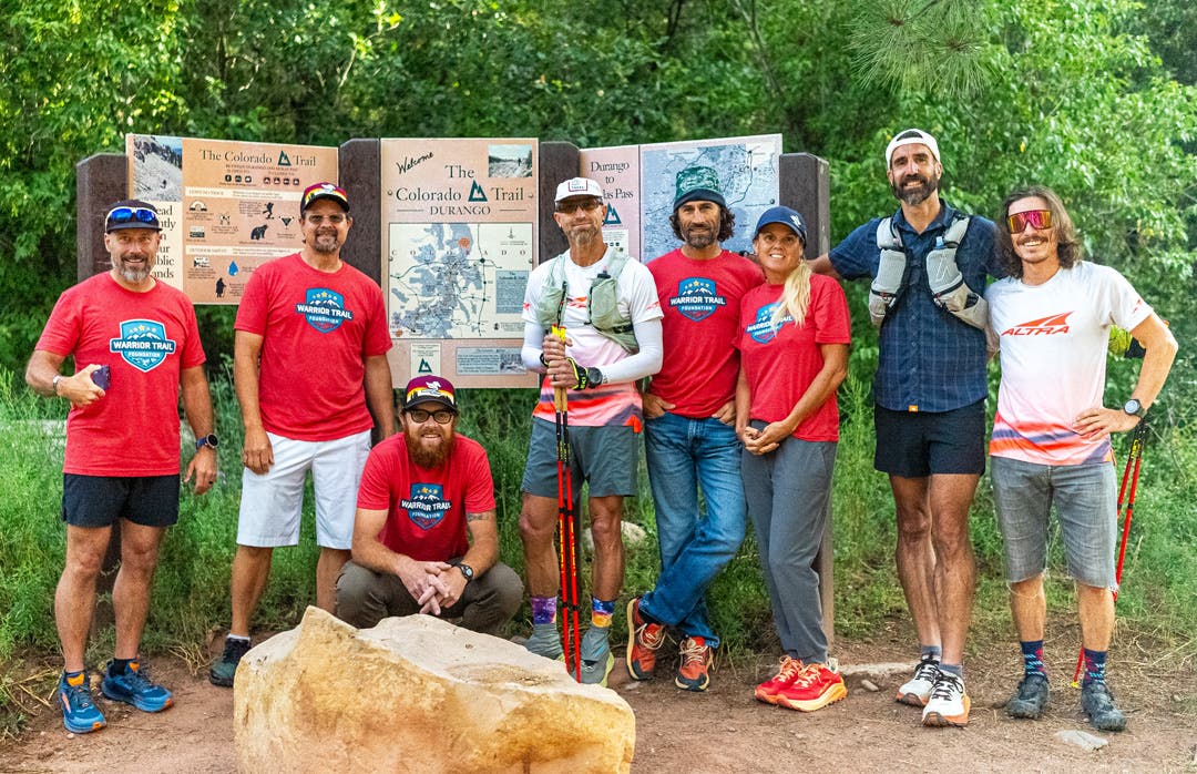Jeff Browning and some of his support crew for his record setting FKT of the Colorado Trail.