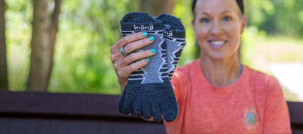 The New Injinji Ultra Run No-Show Wool.