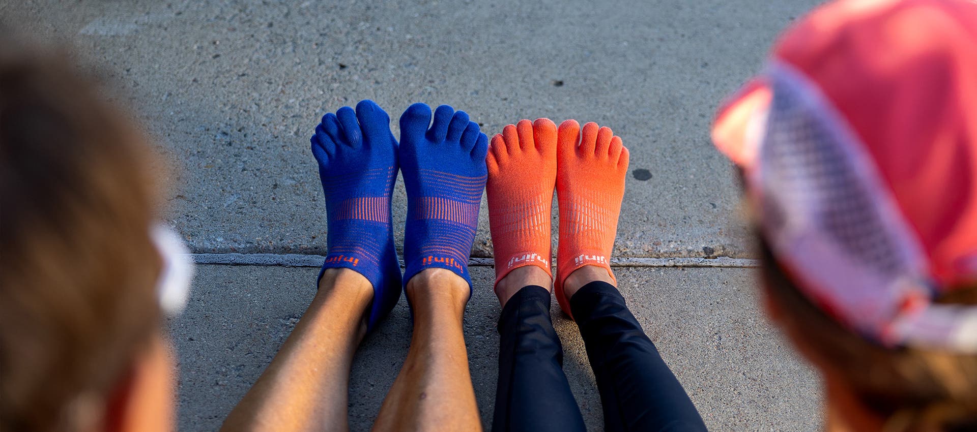 Two of the new Run series new colorways; Sapphire and Grapefruit.